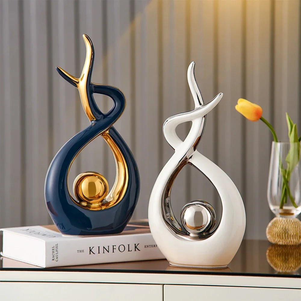 Modern Ceramic Art Sculpture - Elegant Home Decor - Luci