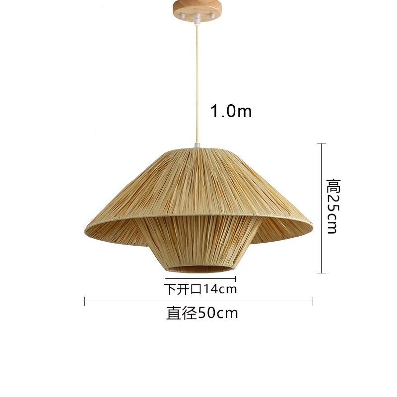 Exquisite Japandi Rattan Pendant Light for Elegant Spaces - Luci