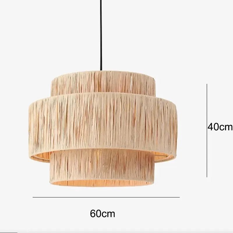 Exquisite Japandi Rattan Pendant Light for Elegant Spaces - Luci