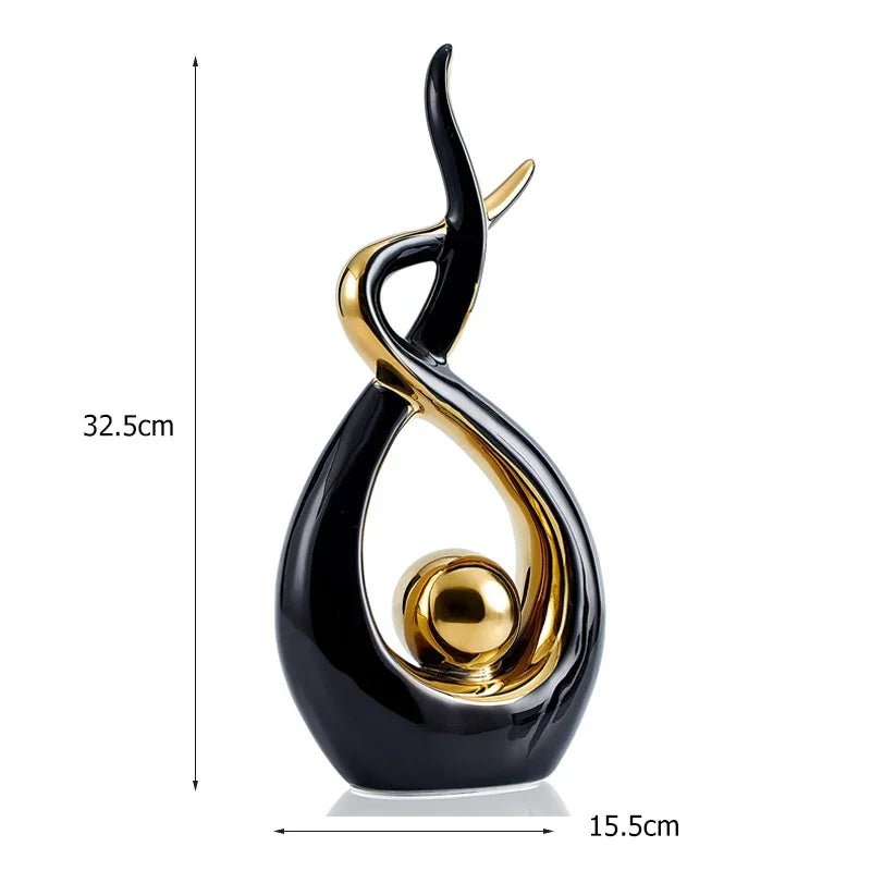 Modern Ceramic Art Sculpture - Elegant Home Decor - Luci