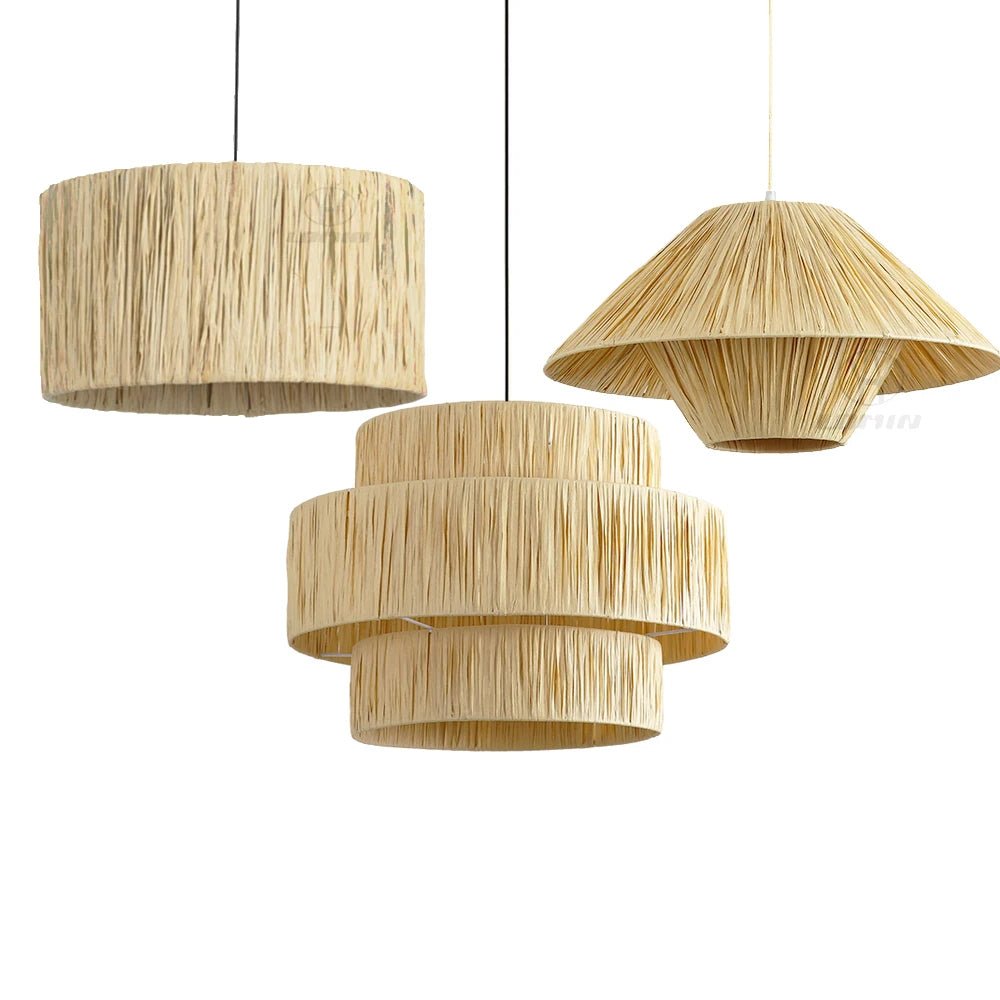 Exquisite Japandi Rattan Pendant Light for Elegant Spaces - Luci