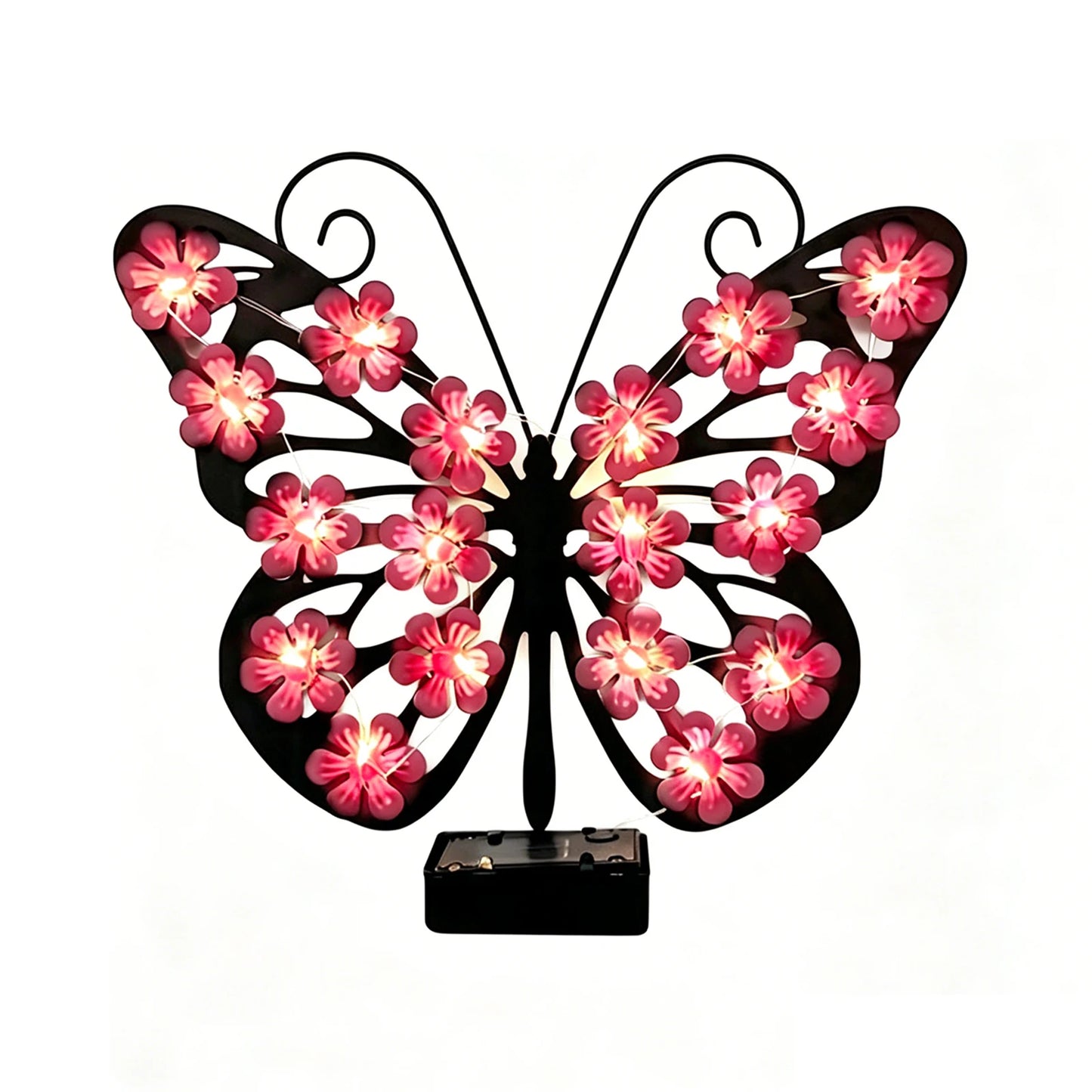 Freya Solar Metal Butterfly Wall Decor Waterproof IP65 - Luci