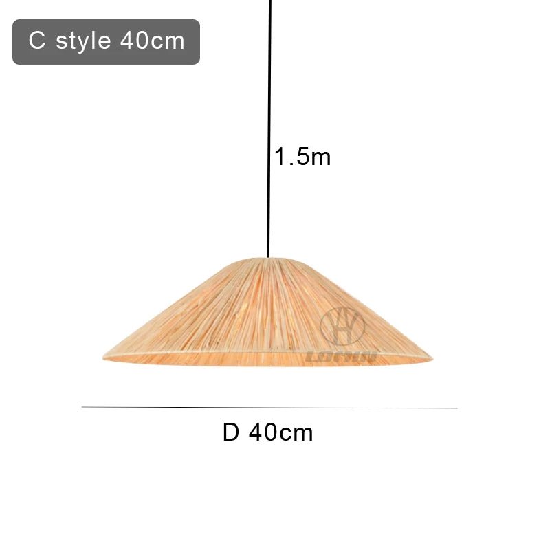Exquisite Japandi Rattan Pendant Light for Elegant Spaces - Luci
