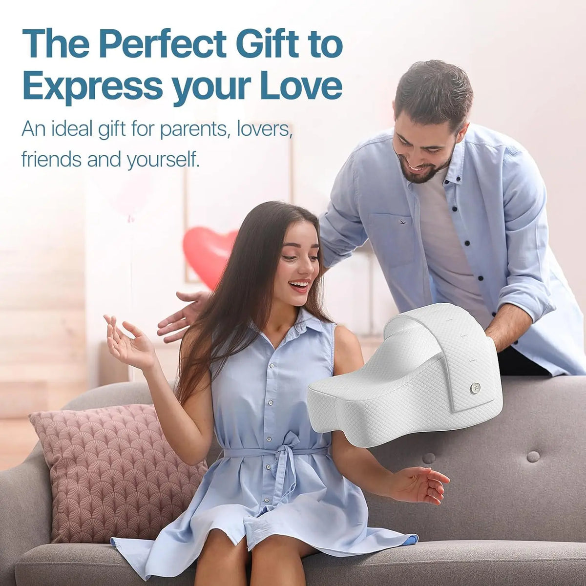 Memory Foam Knee Pillow — Leg Support for Side Sleepers