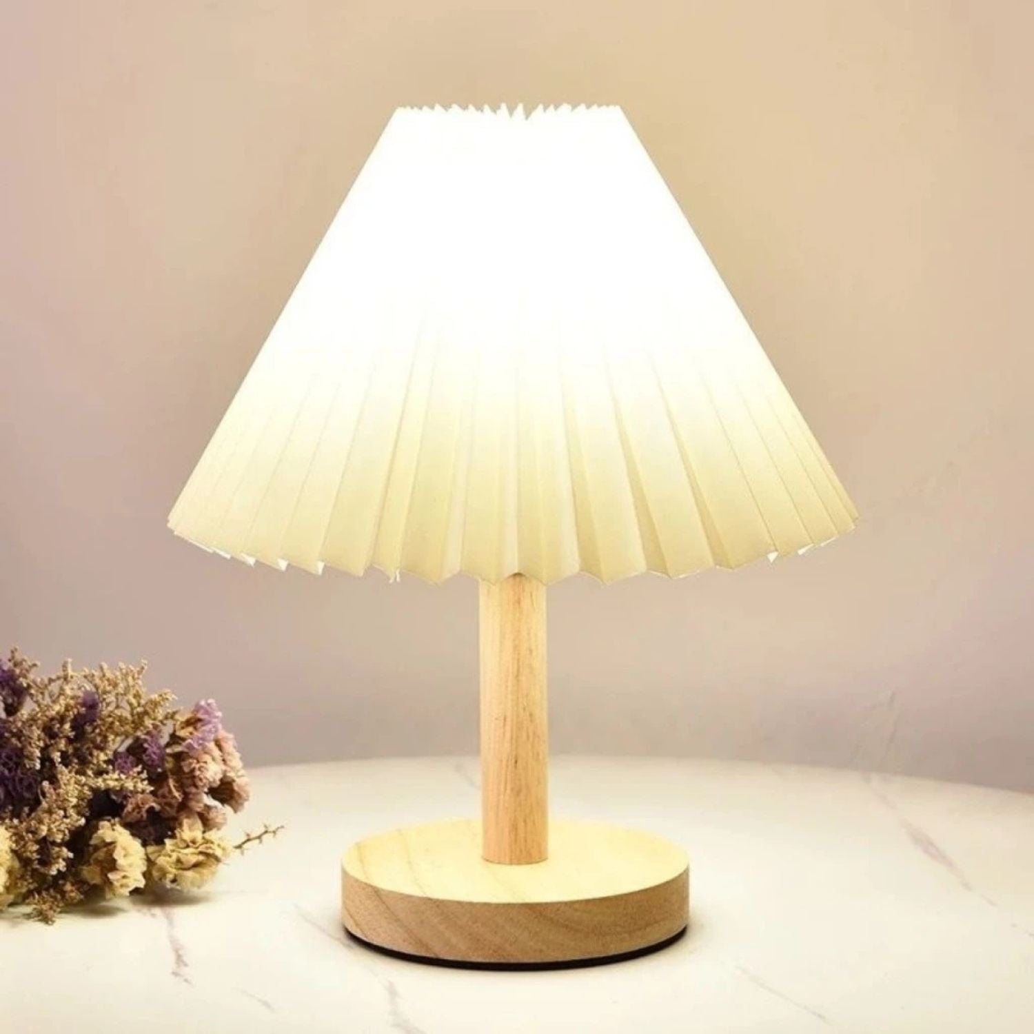 Abajur Mini Plissado Iluminação LED USB - Luci Express - Luci