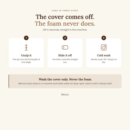 Contour Memory Foam Pillow — Two Heights in One