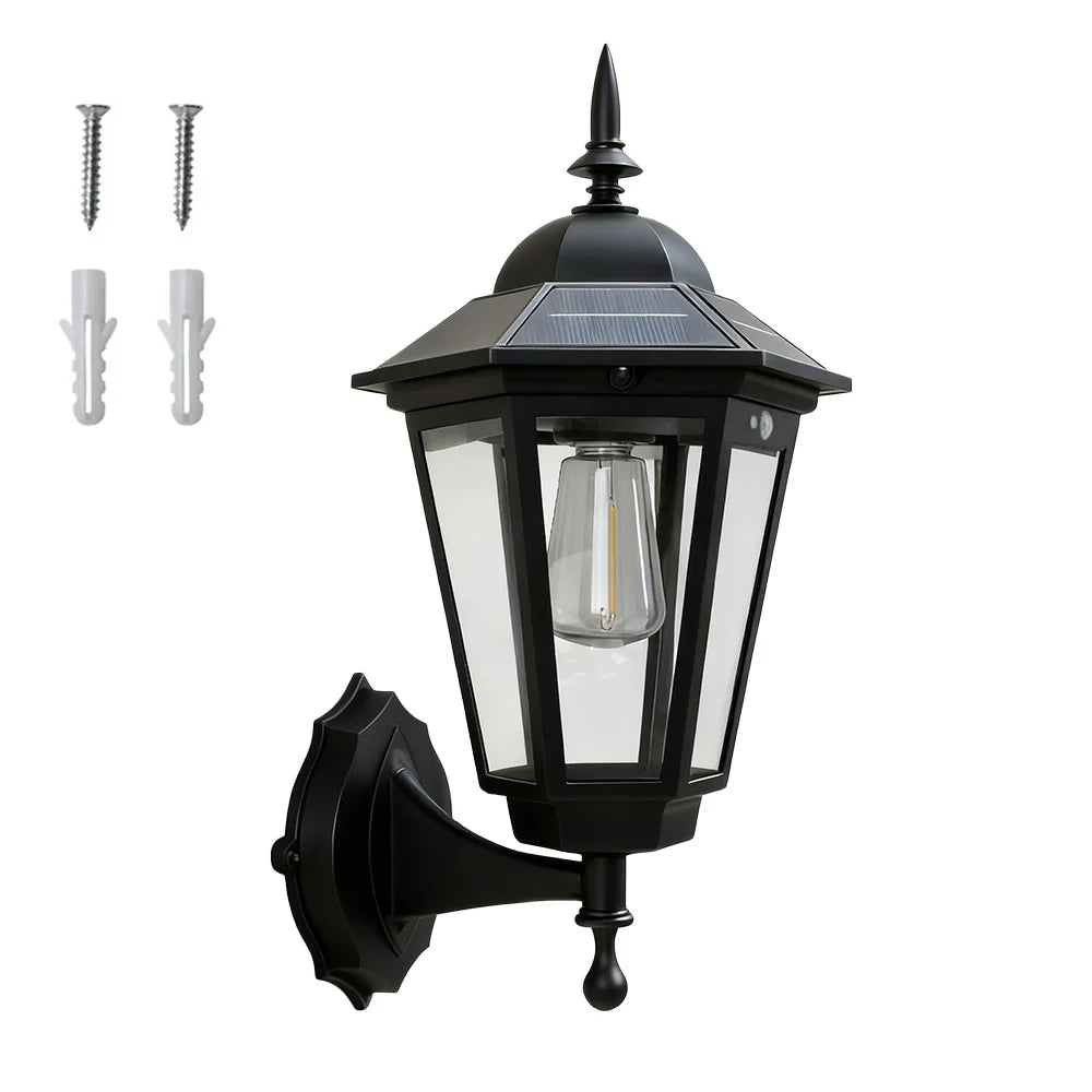 Vintage Solar Garden Wall Light - Luci