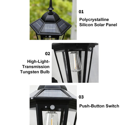 Vintage Solar Garden Wall Light