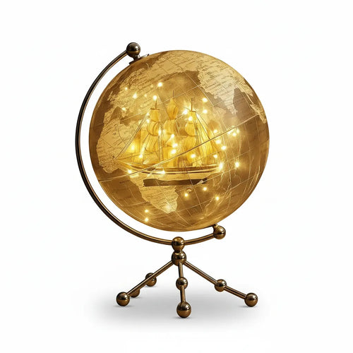 Decorative gold globe 
