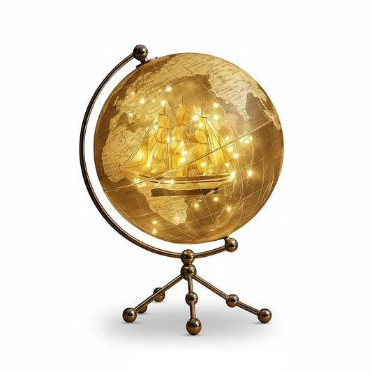 Decorative gold globe 