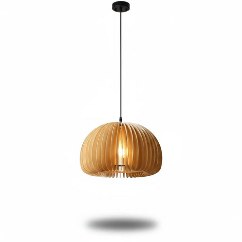 Wooden pendant light 