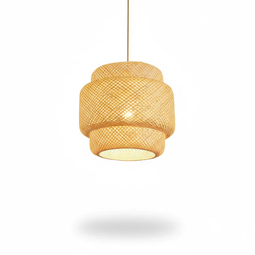 Woven pendant ligh
