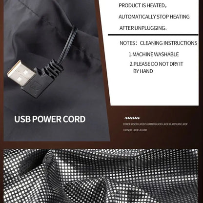 Heated Gilet — 9 Zones, USB Powered, 3 Heat Settings