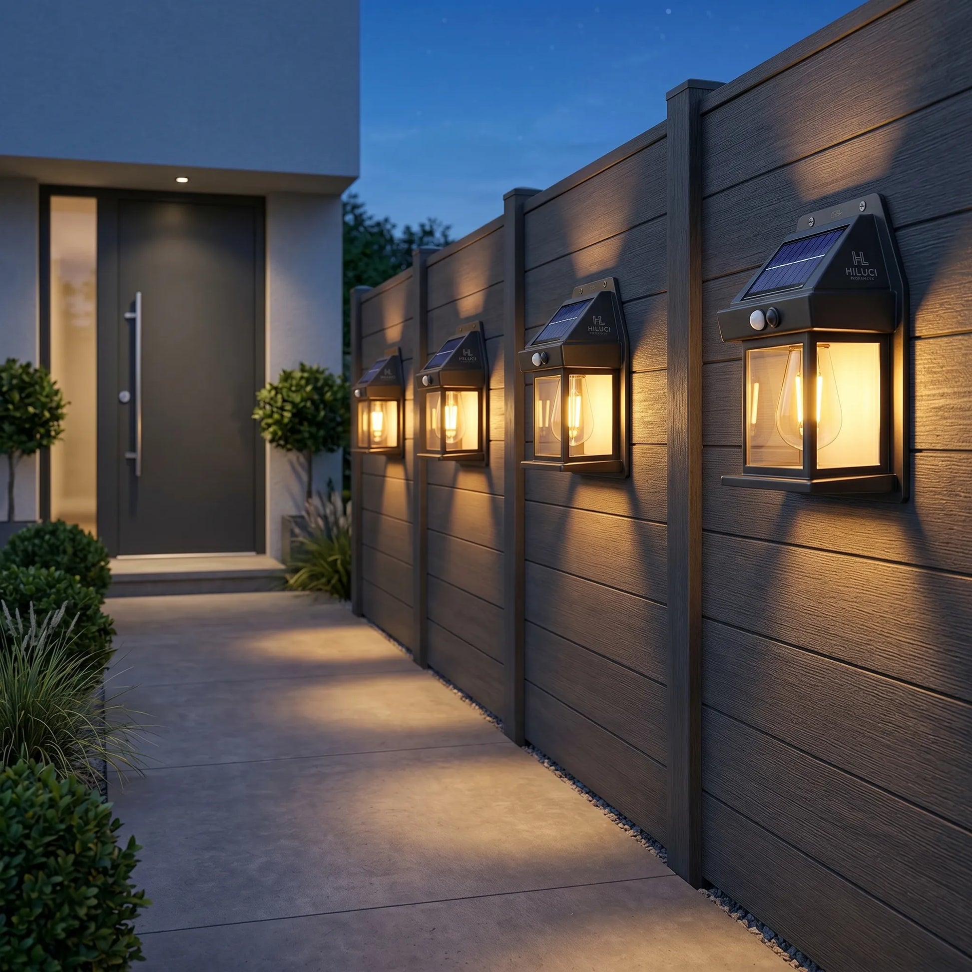 Solar Wall Lights - PIR Sensor