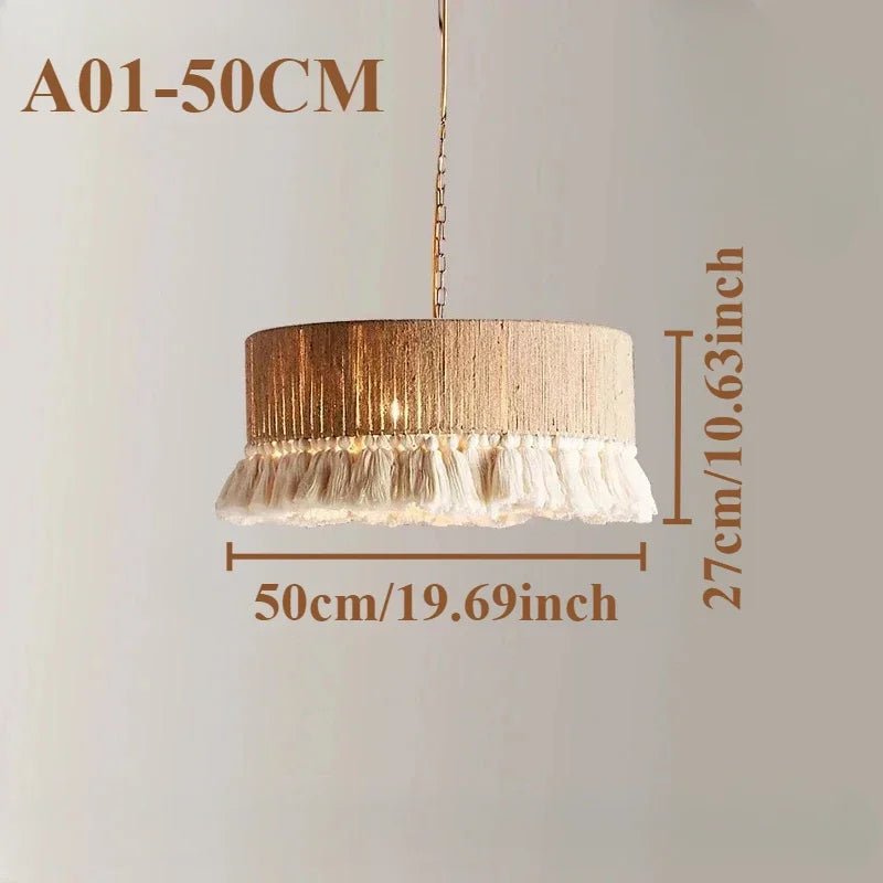 Bohemian Vintage Handwoven Macrame Pendant Lights - Luci