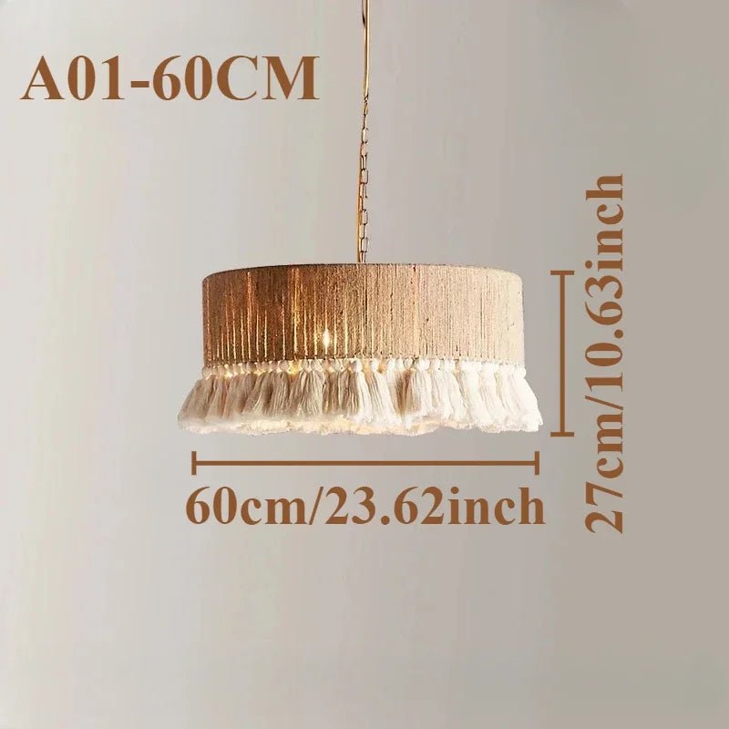 Bohemian Vintage Handwoven Macrame Pendant Lights - Luci