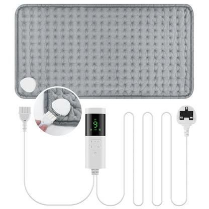 Electric Heat Pad for Back & Shoulders — 9 Levels, 4 Timers