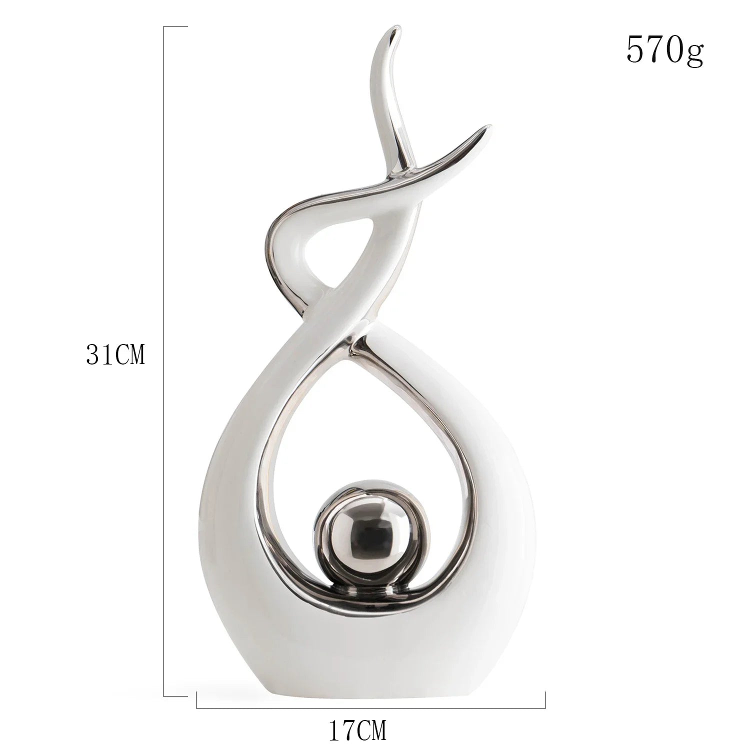 Modern Ceramic Art Sculpture - Elegant Home Decor - Luci