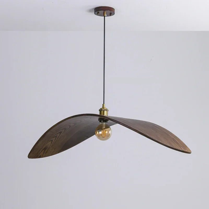 Walnut Wood Pendant Lamp for Modern Home Decor - Luci