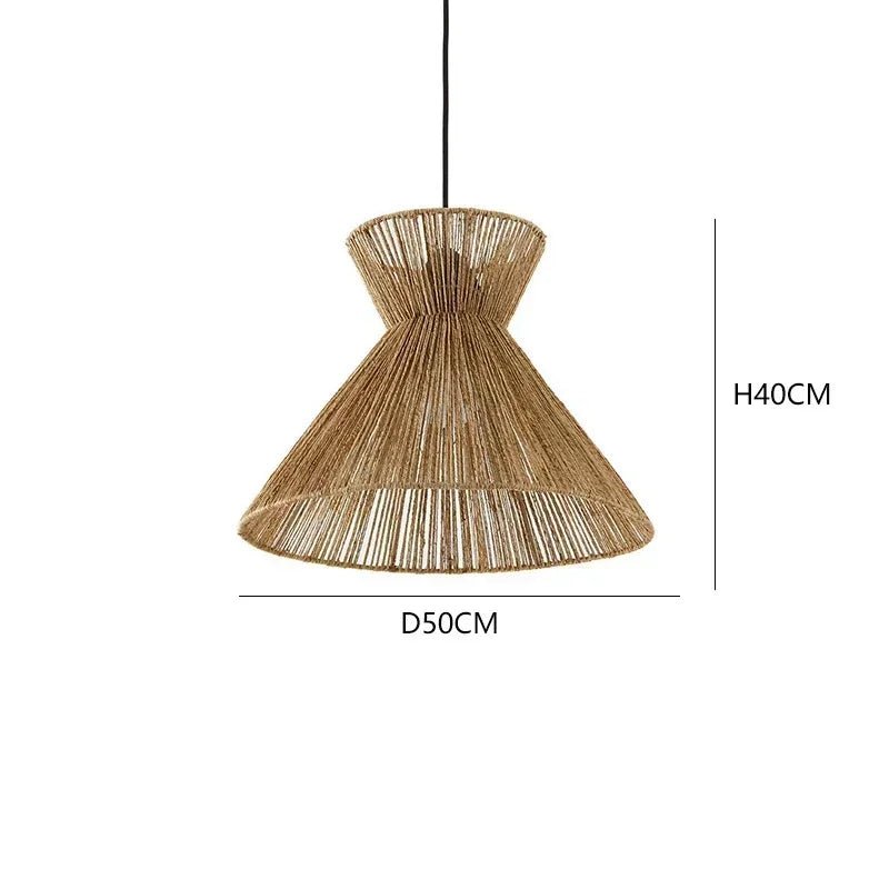 Handwoven Rattan Pendant Light - Vintage Charm for Modern Homes - Luci