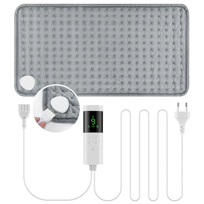 Electric Heat Pad for Back & Shoulders — 9 Levels, 4 Timers