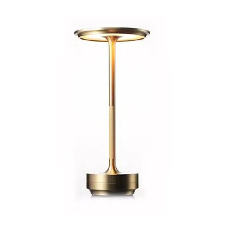Rechargeable LED Table Lamp – Modern Touch Dimmable Bedside Lamp with Aluminium Design