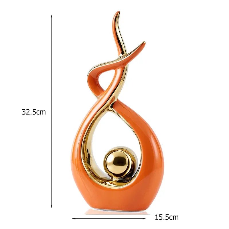 Modern Ceramic Art Sculpture - Elegant Home Decor - Luci