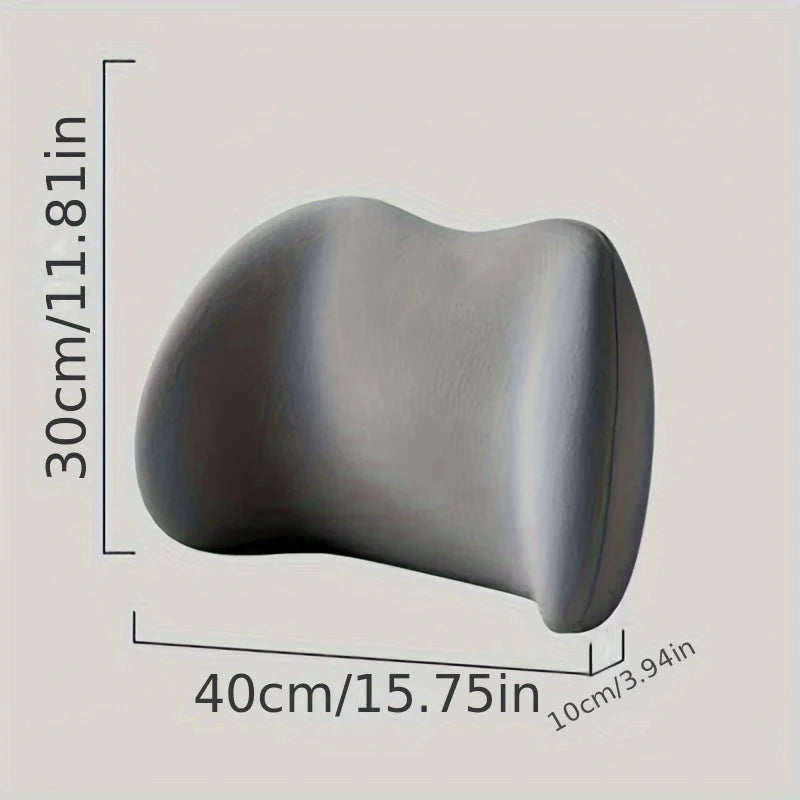 Memory Foam Lumbar Support Cushion — Office Chair & Car