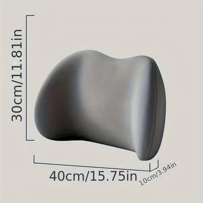 Memory Foam Lumbar Support Cushion — Office Chair & Car
