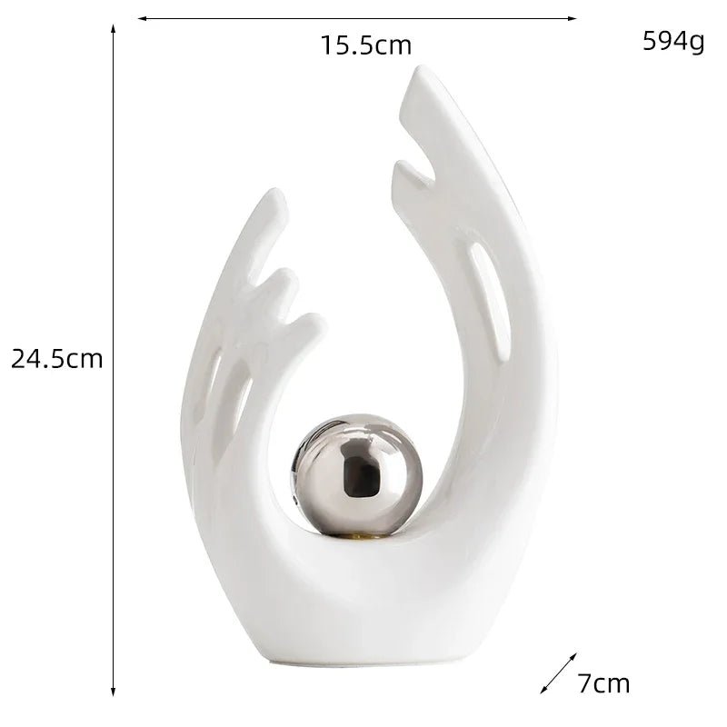 Modern Ceramic Art Sculpture - Elegant Home Decor - Luci