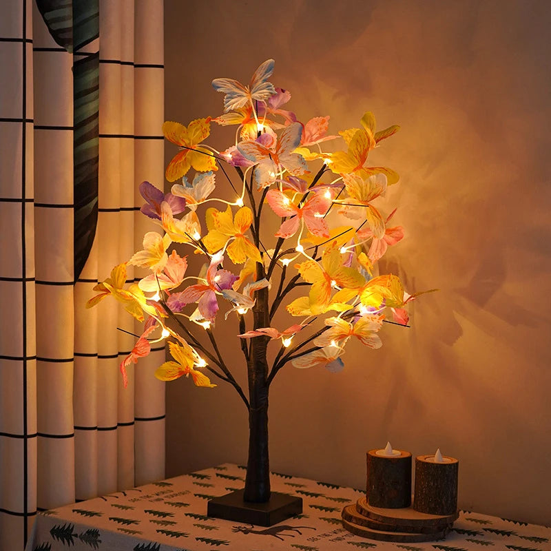 Butterfly LED Tree Table Lamp
