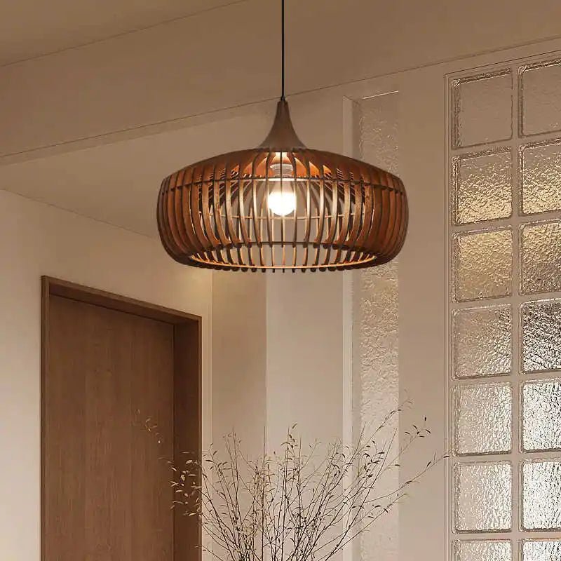 Modern Wooden Pendant Ceiling Light for Dining Room - Luci