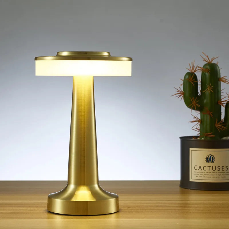 Rechargeable Table Lamp Touch Dimmable Ambient - Luci