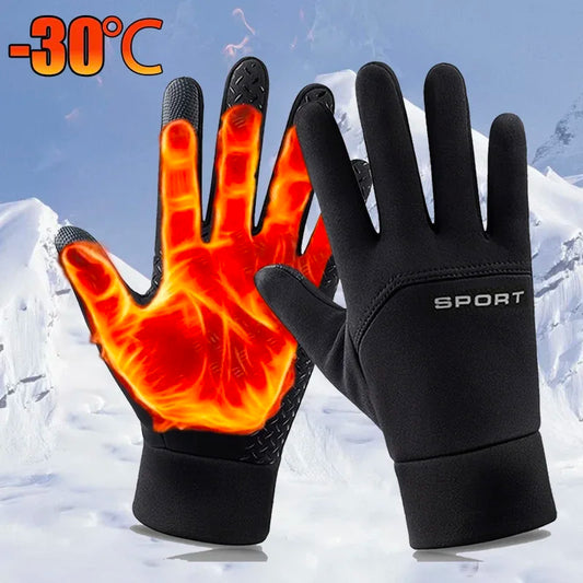 Touchscreen Winter Gloves — Windproof Thermal, Unisex