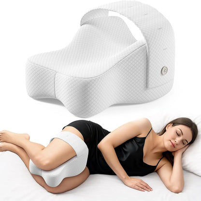 Memory Foam Knee Pillow — Leg Support for Side Sleepers