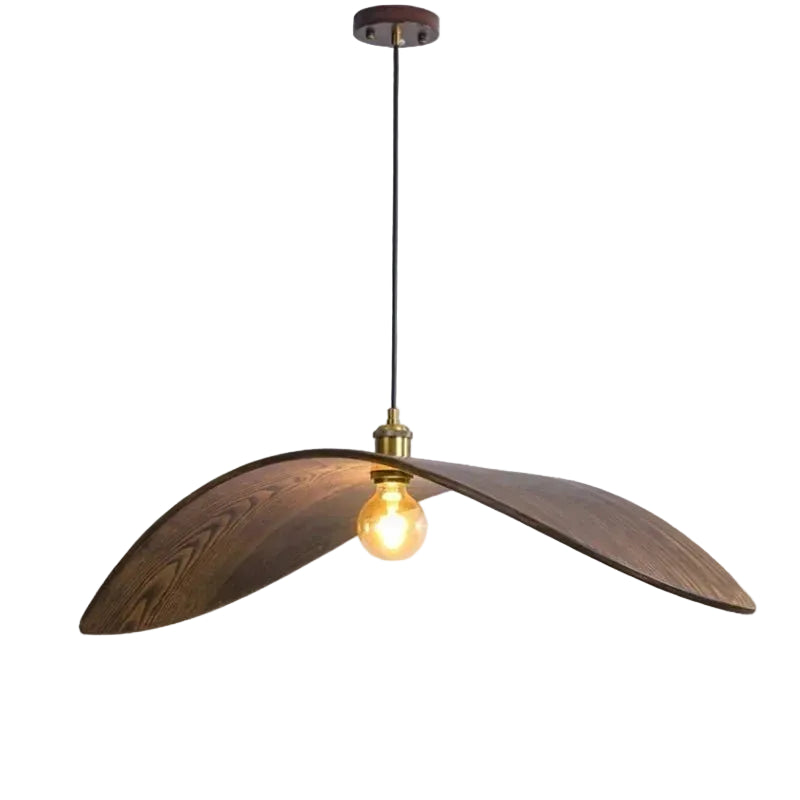 Walnut Wood Pendant Lamp for Modern Home Decor - Luci