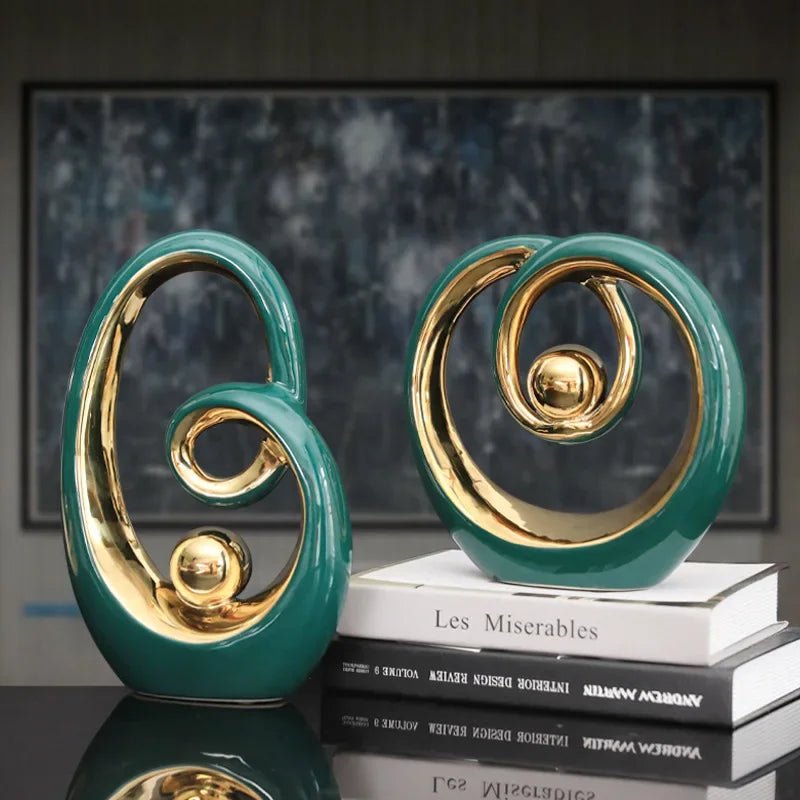 Modern Ceramic Art Sculpture - Elegant Home Decor - Luci