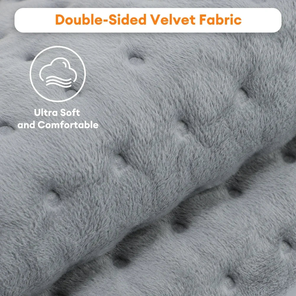 Electric Heat Pad for Back & Shoulders — 9 Levels, 4 Timers