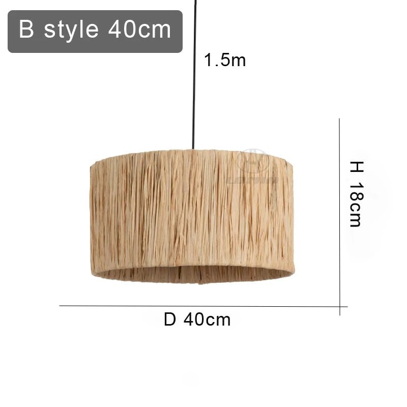 Exquisite Japandi Rattan Pendant Light for Elegant Spaces - Luci