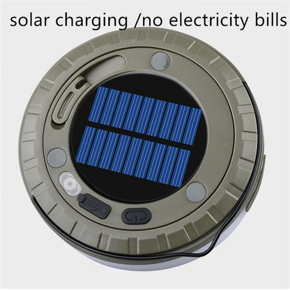 4-in-1 Solar Camping Lantern & 10m RGB String Light 