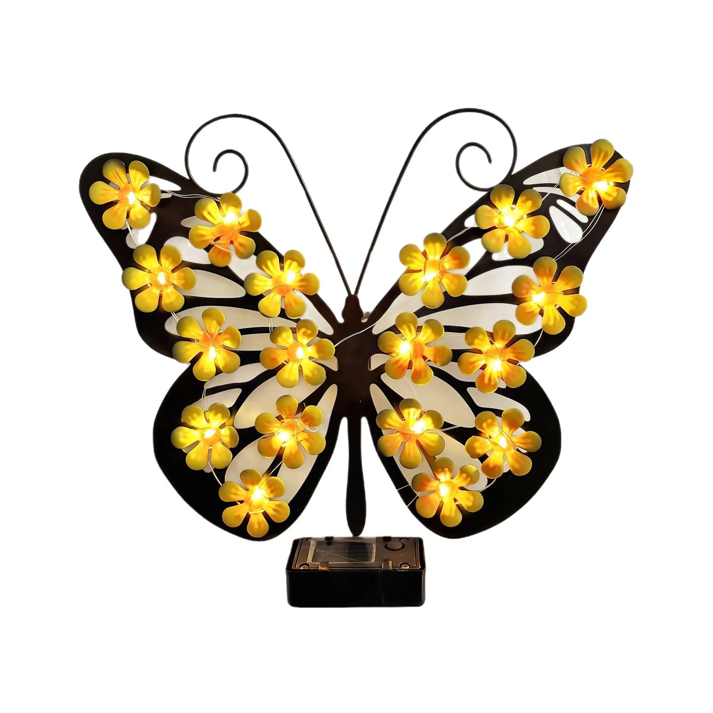 Freya Solar Metal Butterfly Wall Decor Waterproof IP65 - Luci