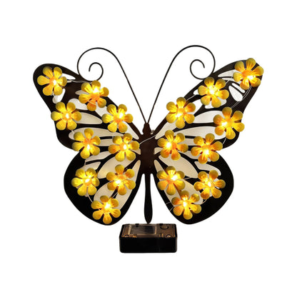 Freya Solar Metal Butterfly Wall Decor Waterproof IP65 - Luci