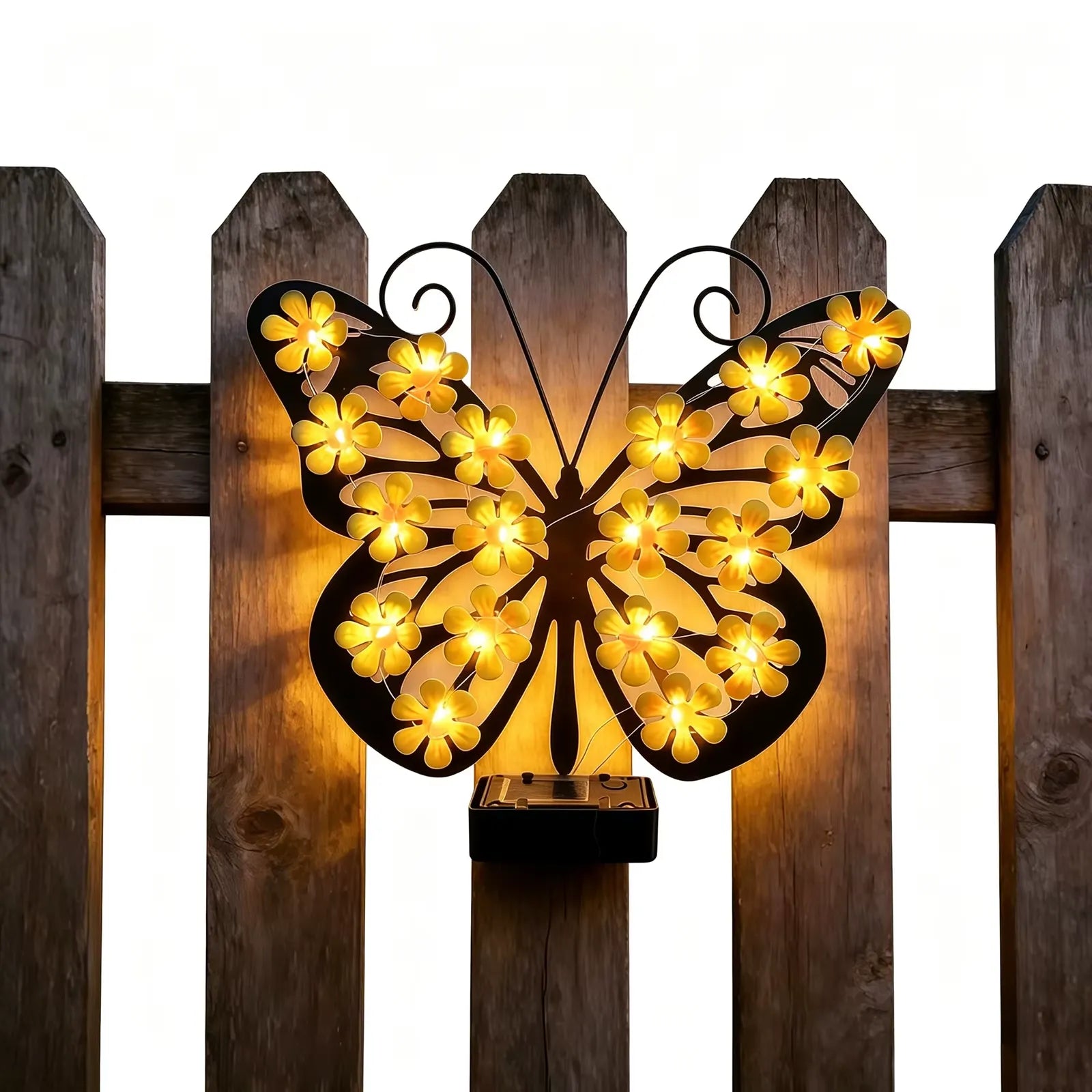 Freya Solar Metal Butterfly Wall Decor Waterproof IP65 - Luci