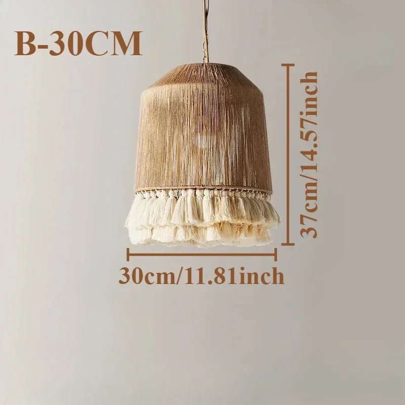 Bohemian Vintage Handwoven Macrame Pendant Lights - Luci