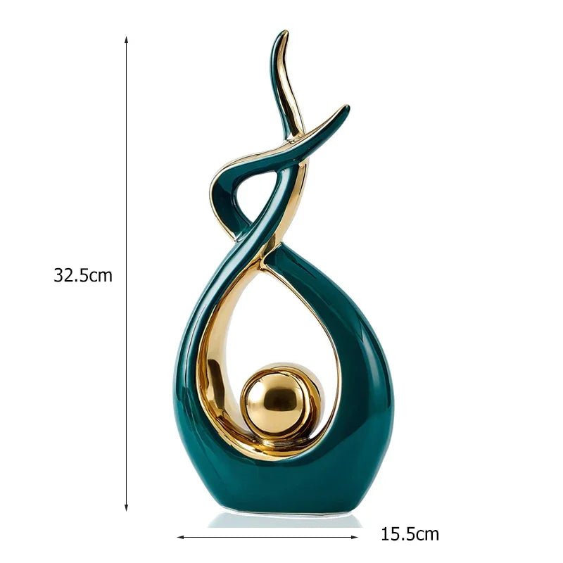 Modern Ceramic Art Sculpture - Elegant Home Decor - Luci
