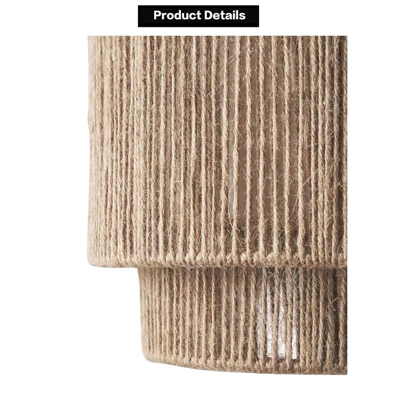 Elegant Rattan Wall Light E27 for Modern Home Decor - Luci