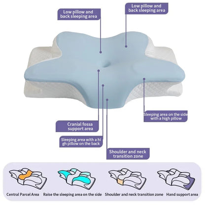 Butterfly Cervical Pillow — Memory Foam Neck Support