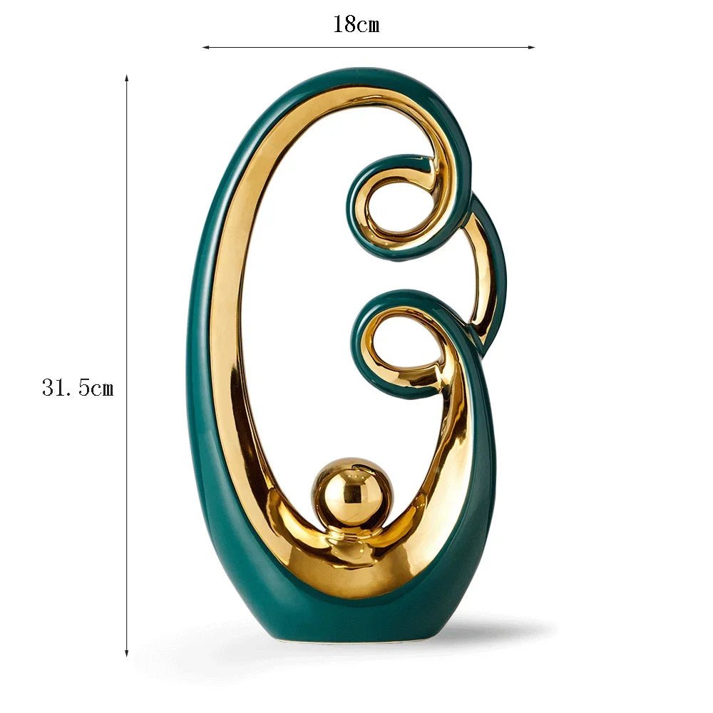 Modern Ceramic Art Sculpture - Elegant Home Decor - Luci
