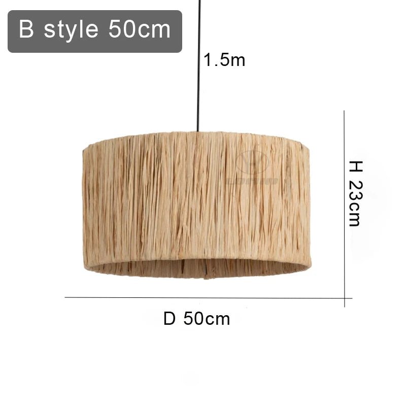 Exquisite Japandi Rattan Pendant Light for Elegant Spaces - Luci