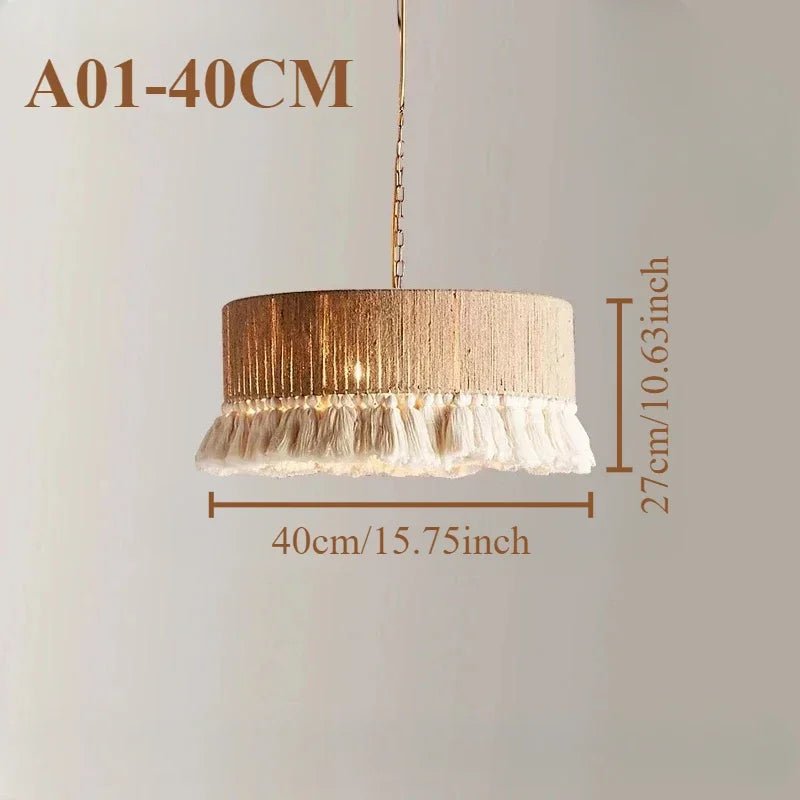 Bohemian Vintage Handwoven Macrame Pendant Lights - Luci